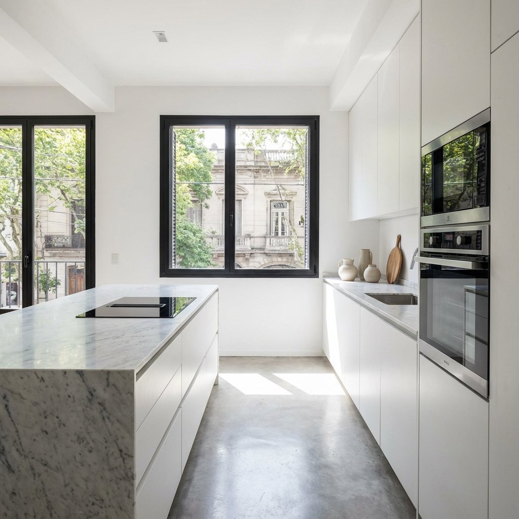 Cocina moderna reformada en Buenos Aires