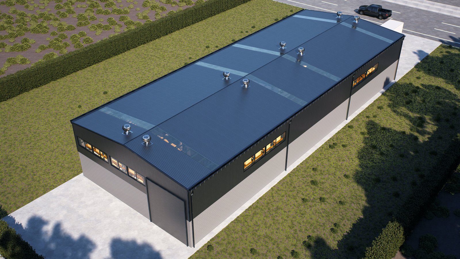 Galpones Flor - Render 3D 3, Estudio Lat Buenos Aires
