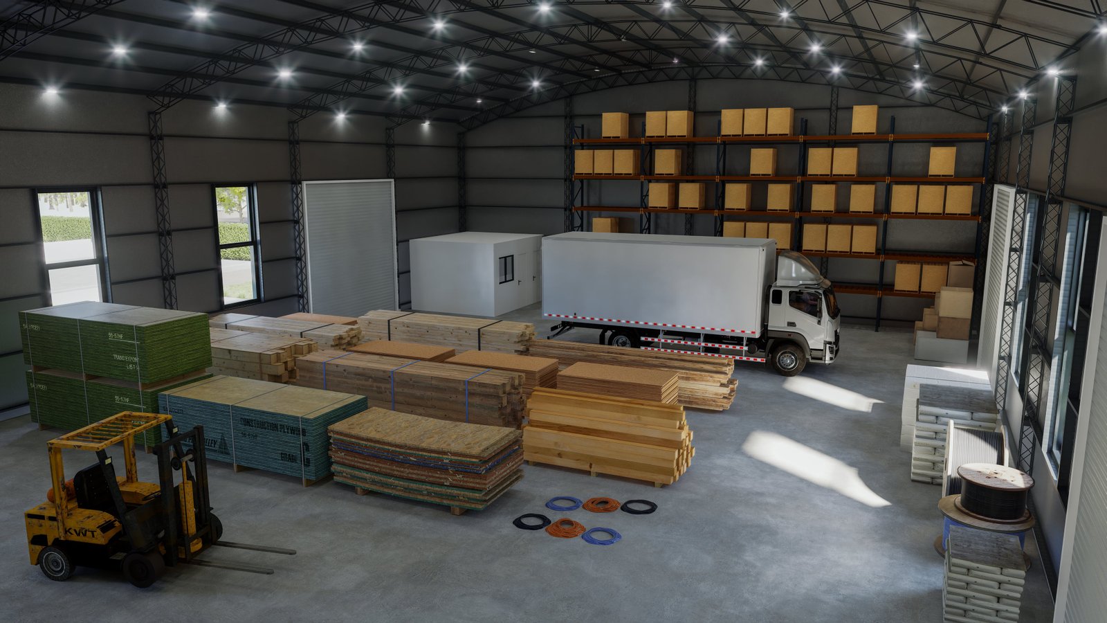 Galpones Flor - Render 3D 9, Estudio Lat Buenos Aires