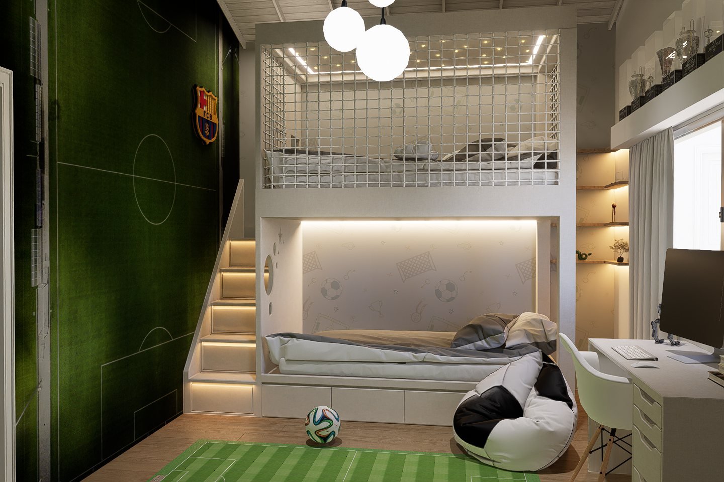 Habitaciones Dobles La Petit Maison - Render 3D 5, Estudio Lat Buenos Aires