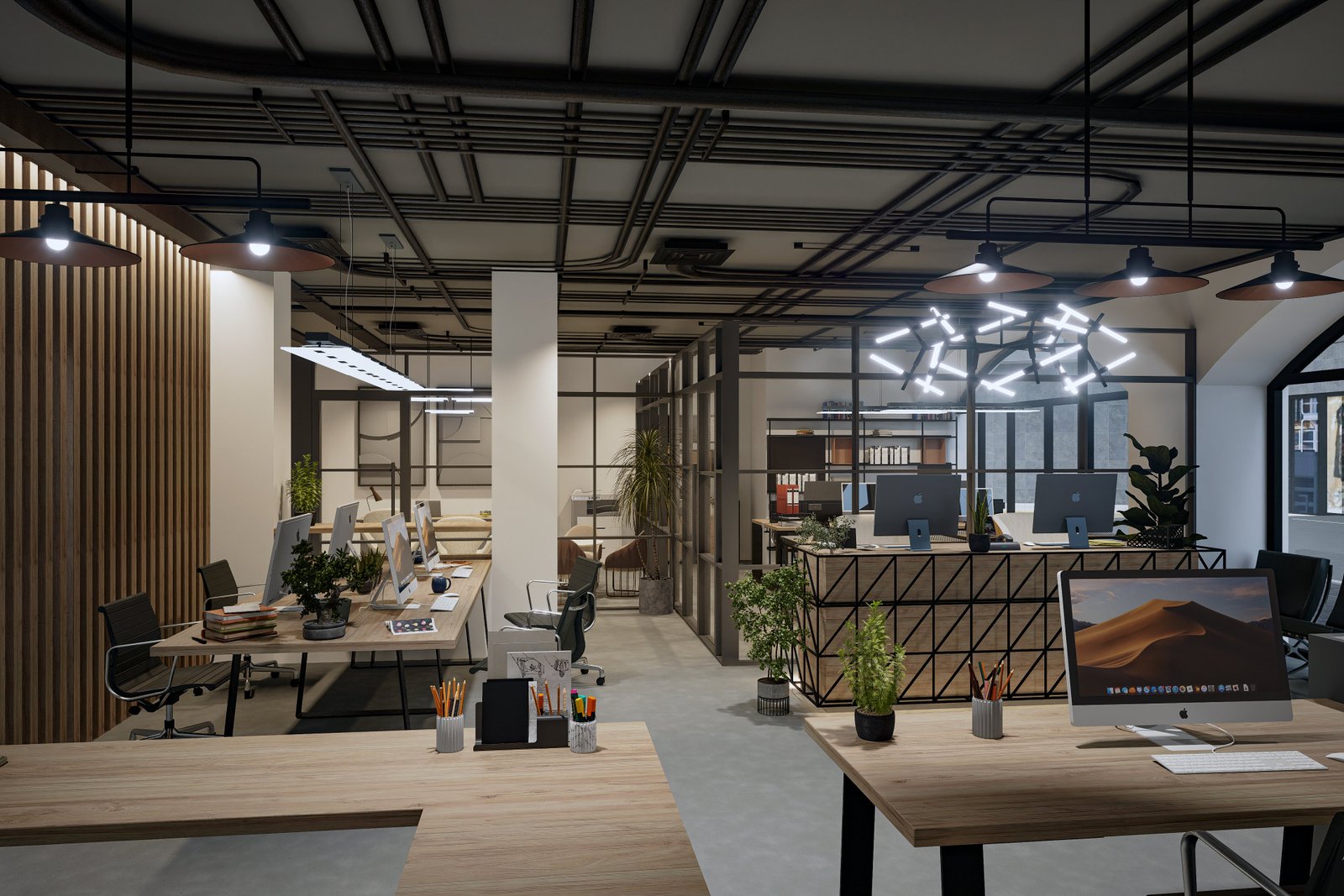 Oficina María Pintor - Render 3D principal, Estudio Lat Buenos Aires