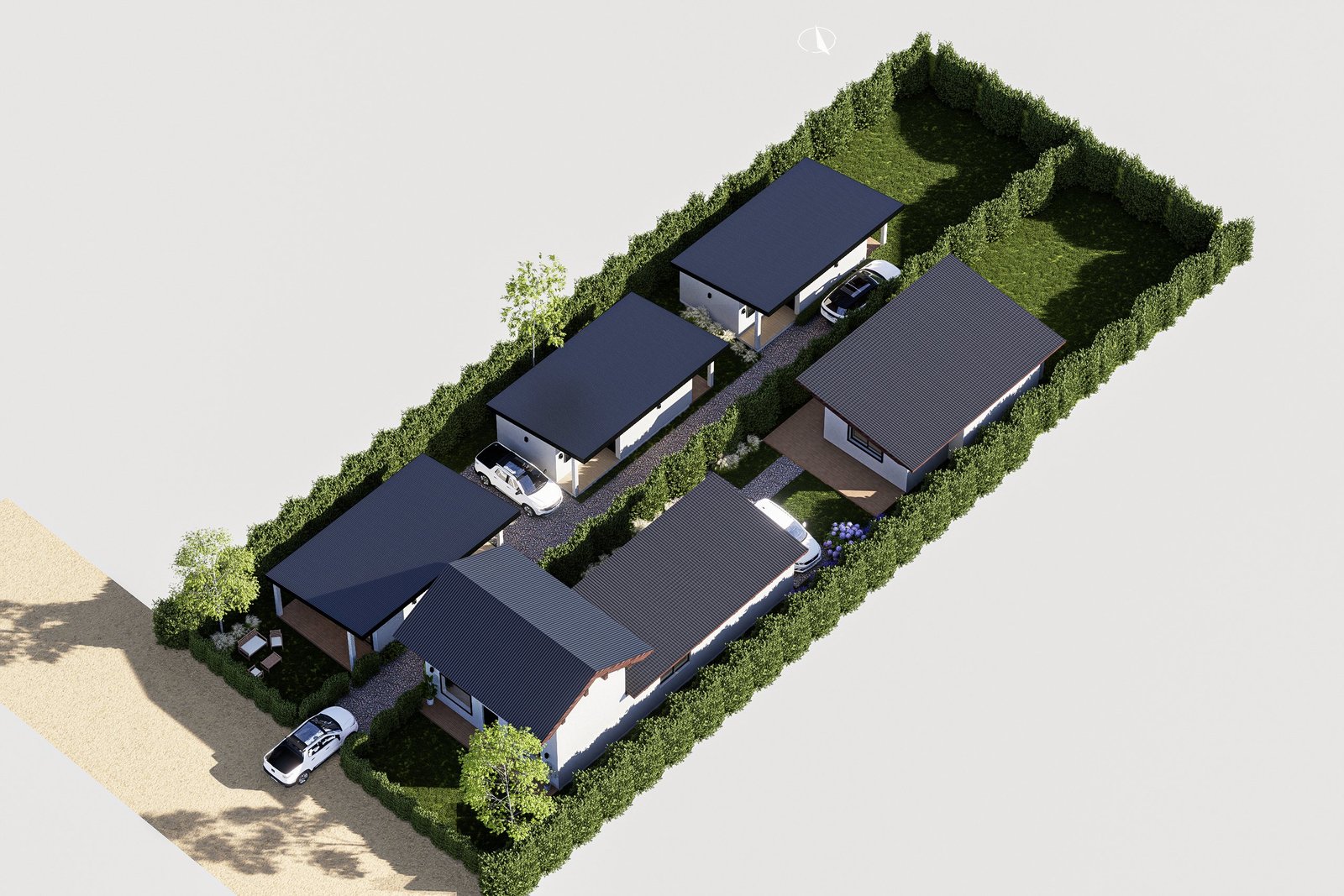 Vivienda BRC - Render 3D principal, Estudio Lat Buenos Aires