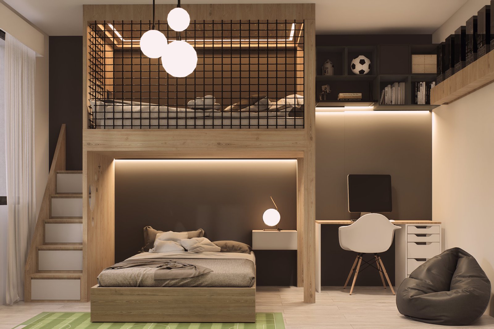 Vivienda Nicolás - Render 3D 5, Estudio Lat Buenos Aires