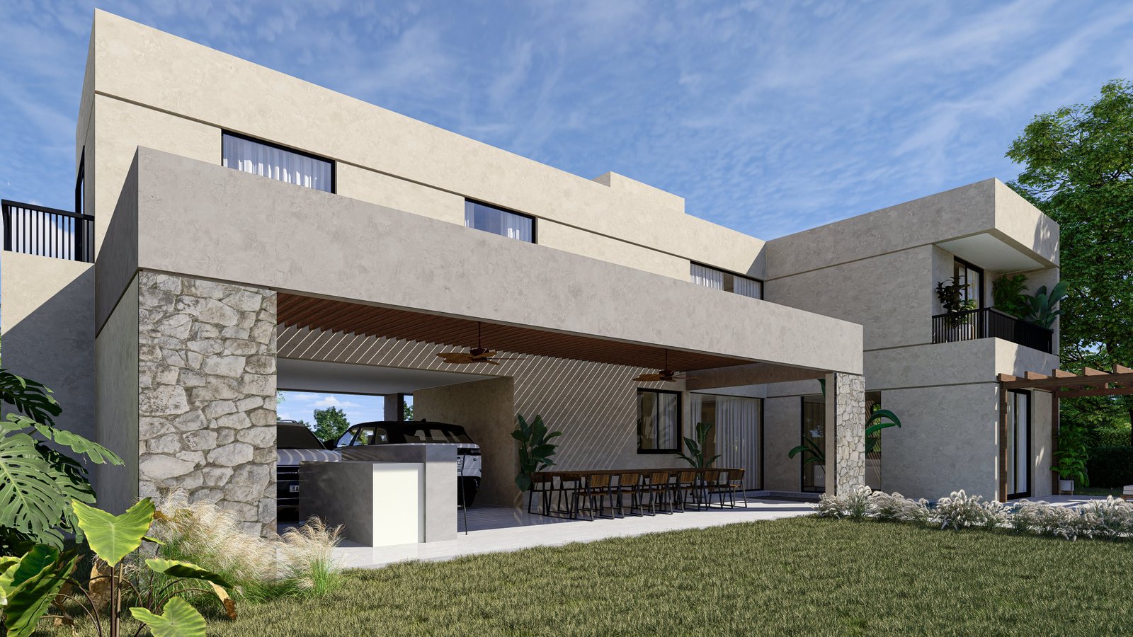 Vivienda San Sebastián - Render 3D 4, Estudio Lat Buenos Aires
