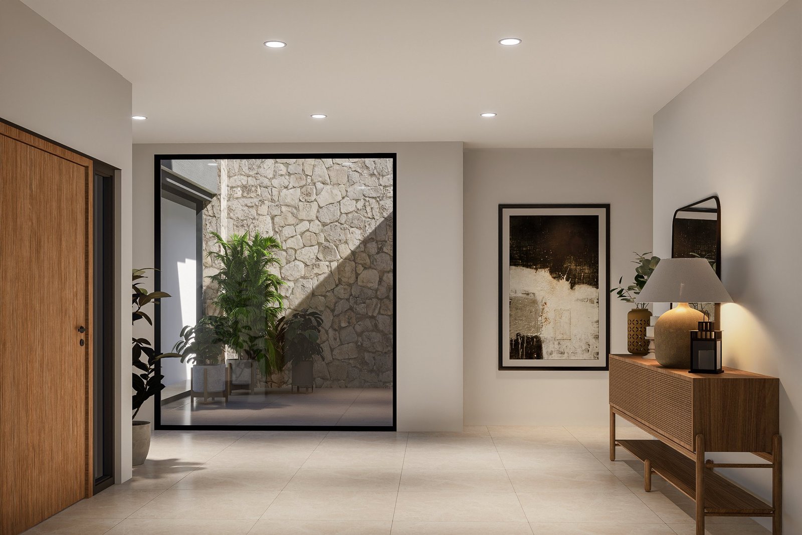 Vivienda Sergio Castro - Render 3D principal, Estudio Lat Buenos Aires