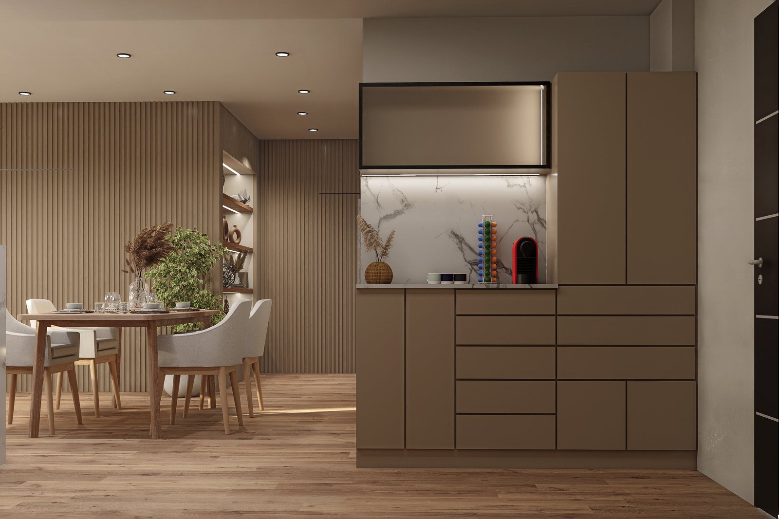 Diseño y renovación Departamento Peña - render 3D fotorrealista del proyecto, residencial 2025 en Buenos Aires, Argentina, render 3D Estudio Lat vista 4