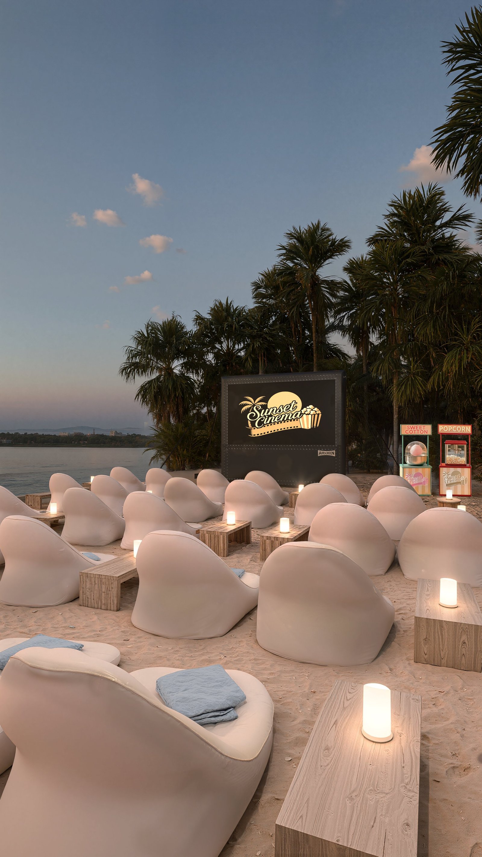Diseño Sunset Cinema MX - render 3D fotorrealista del proyecto, comercial 2025 en Buenos Aires, Argentina, render 3D Estudio Lat vista 4