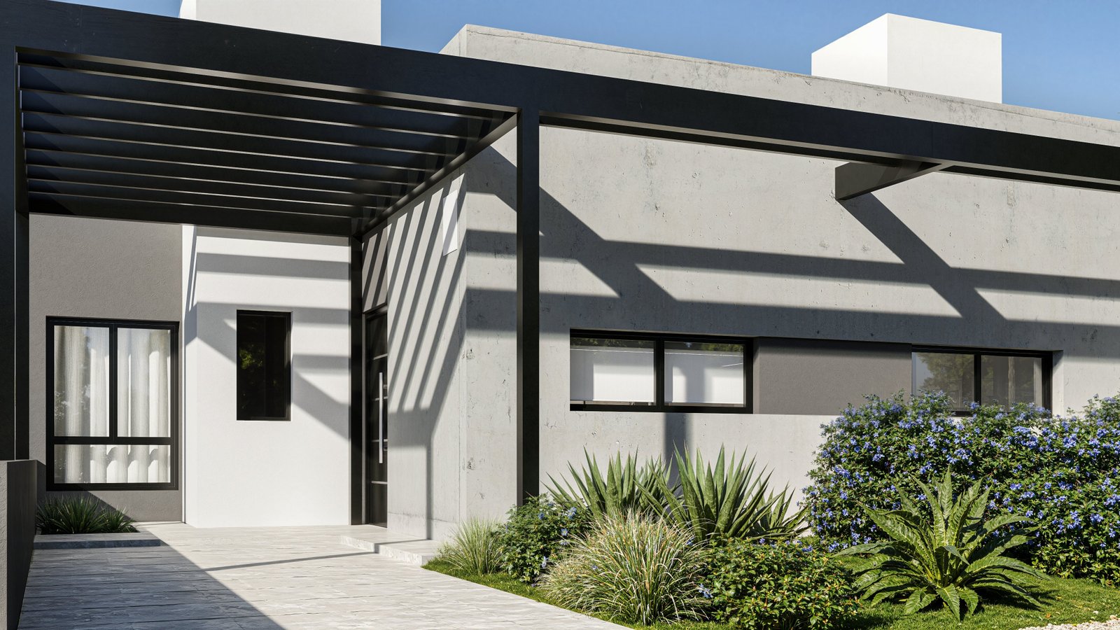 Duplex Locta - vivienda con arquitectura, materialidad y escala, residencial 2025 en Buenos Aires, Argentina, render 3D Estudio Lat vista 3