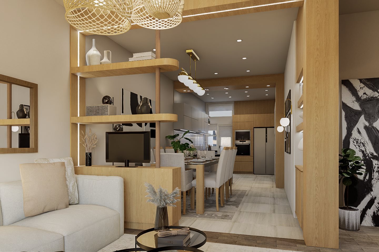 remodelacion-sarandi-cocina-living-comedor - Render