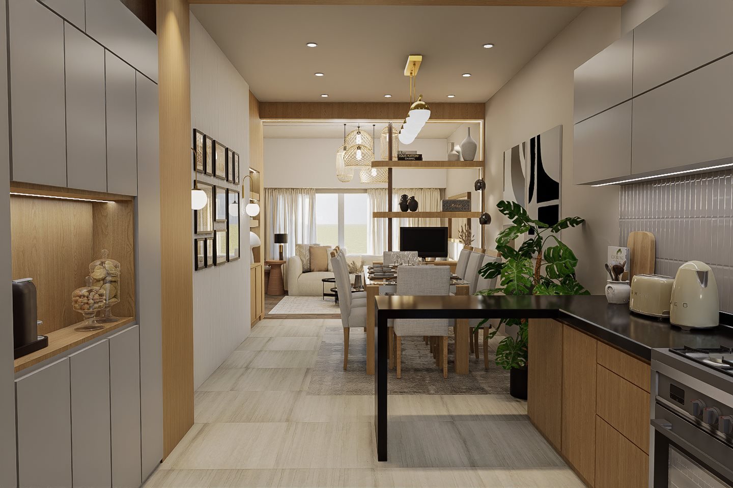 remodelacion-sarandi-cocina-living-comedor - Render