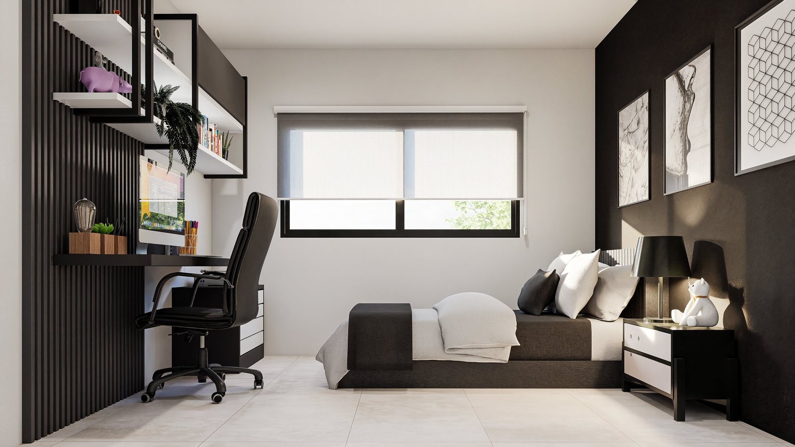 Vivienda Damont - vivienda con arquitectura, materialidad y escala, residencial 2025 en Buenos Aires, Argentina, render 3D Estudio Lat vista 16