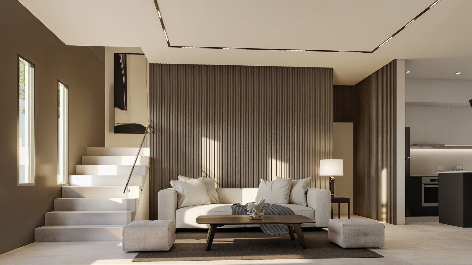 Vivienda Damont - vivienda con arquitectura, materialidad y escala, residencial 2025 en Buenos Aires, Argentina, render 3D Estudio Lat vista 6