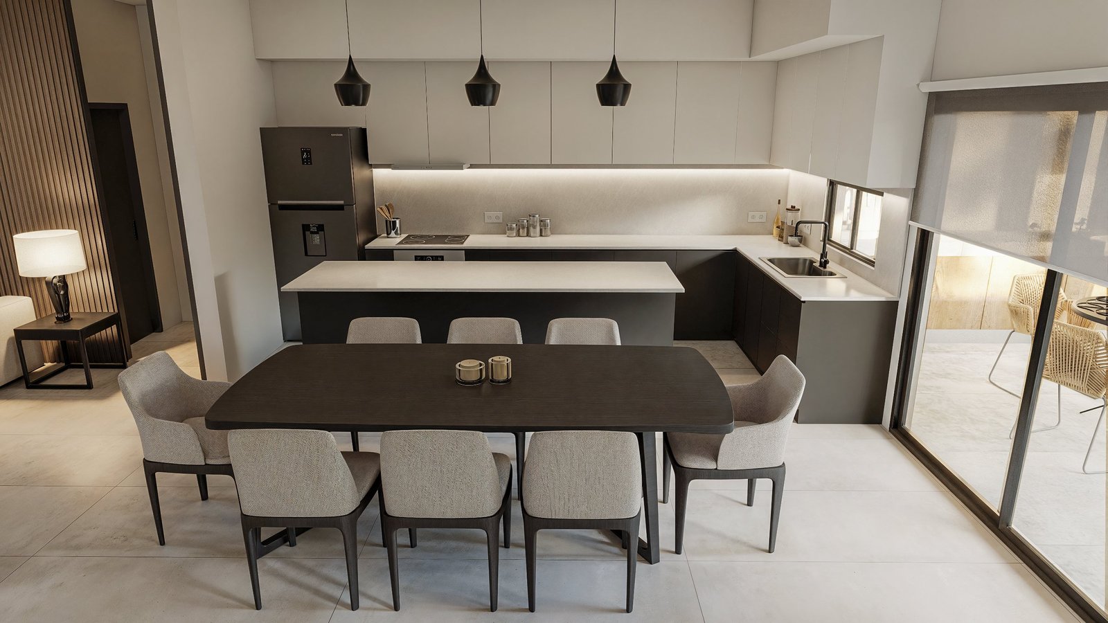Vivienda Damont - vivienda con arquitectura, materialidad y escala, residencial 2025 en Buenos Aires, Argentina, render 3D Estudio Lat vista 7