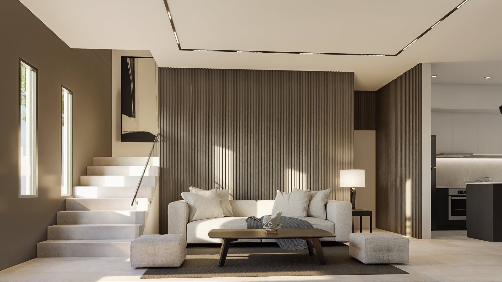 Vivienda Damont - vivienda con arquitectura, materialidad y escala, residencial 2025 en Buenos Aires, Argentina, render 3D Estudio Lat vista 8