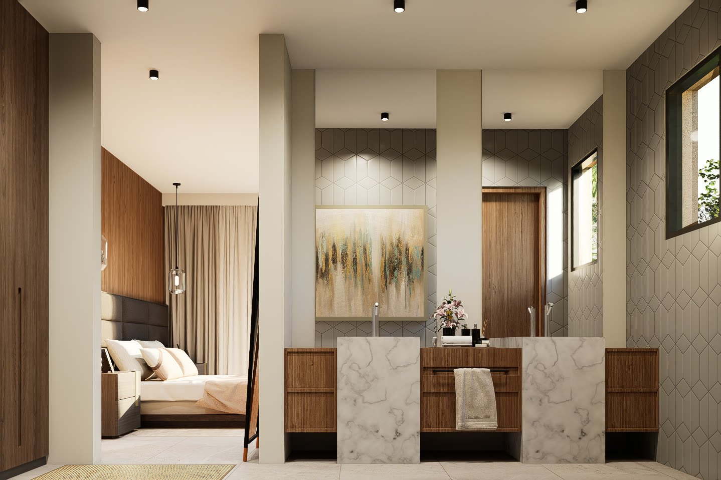 San Eliseo - Juan Pablo - baño moderno con terminaciones y equipamiento, residencial 2026 en Buenos Aires, Argentina, render 3D Estudio Lat vista 15