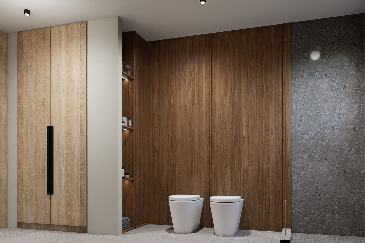San Eliseo - Juan Pablo - baño moderno con terminaciones y equipamiento, residencial 2026 en Buenos Aires, Argentina, render 3D Estudio Lat vista 19