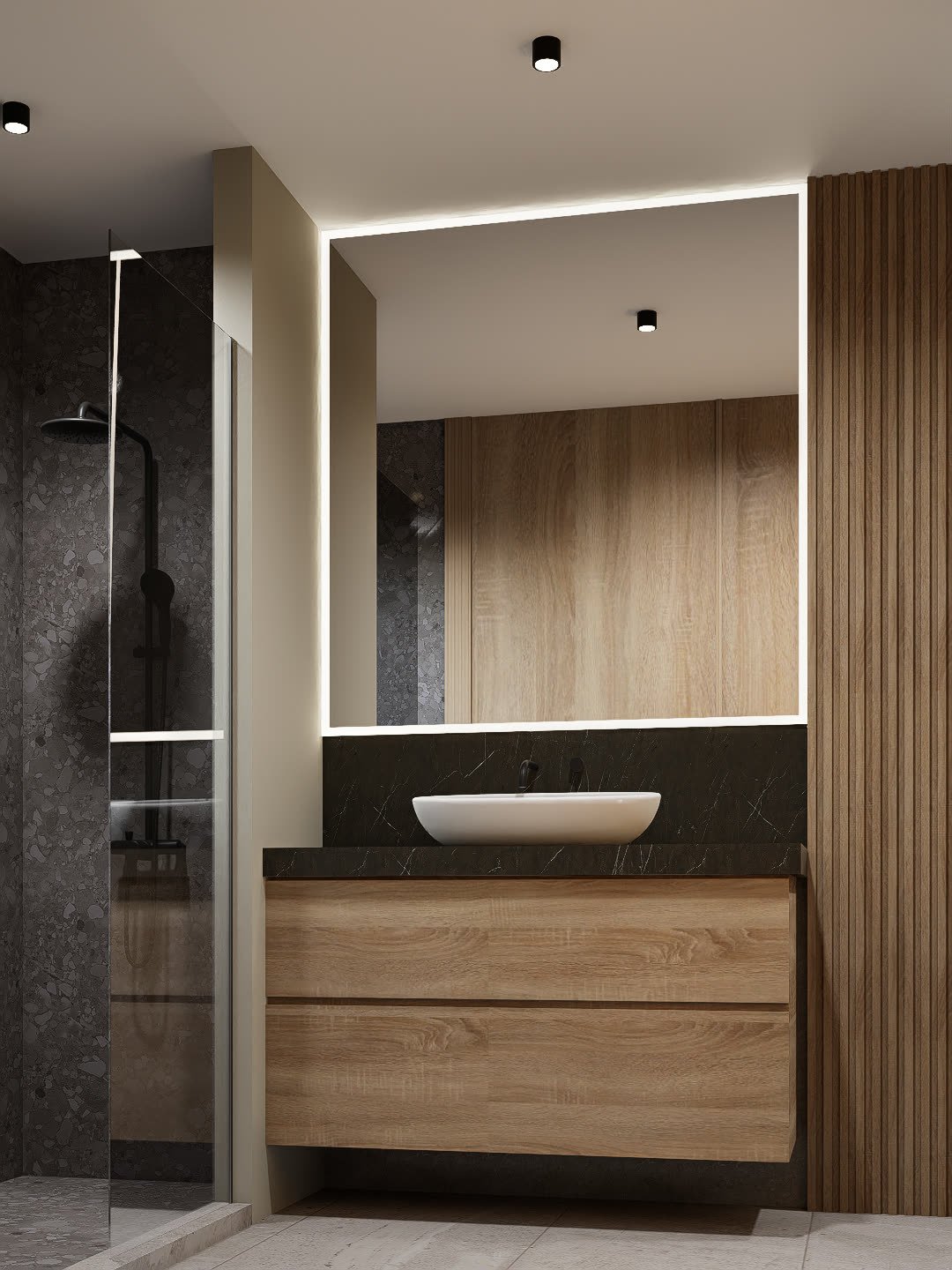 San Eliseo - Juan Pablo - baño moderno con terminaciones y equipamiento, residencial 2026 en Buenos Aires, Argentina, render 3D Estudio Lat vista 26