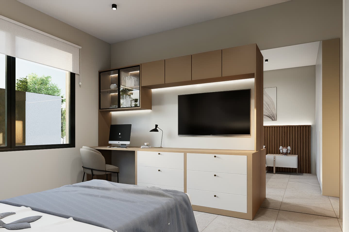 San Eliseo - Juan Pablo - dormitorio o habitación con diseño interior, residencial 2026 en Buenos Aires, Argentina, render 3D Estudio Lat vista 30