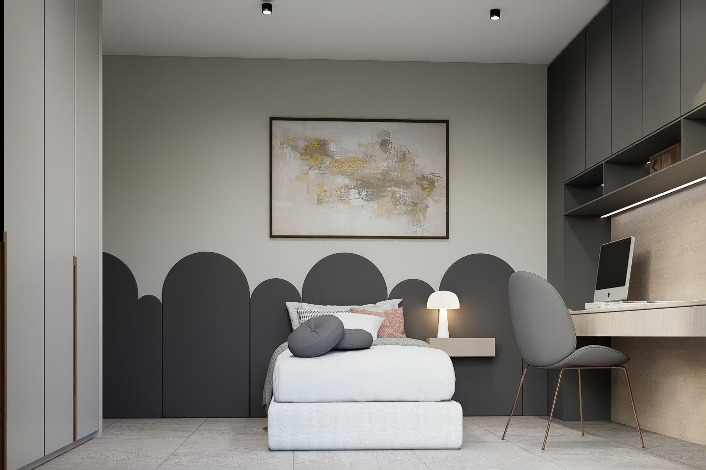 San Eliseo - Juan Pablo - dormitorio o habitación con diseño interior, residencial 2026 en Buenos Aires, Argentina, render 3D Estudio Lat vista 32