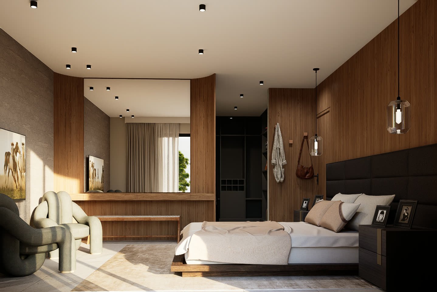 San Eliseo - Juan Pablo - dormitorio o habitación con diseño interior, residencial 2026 en Buenos Aires, Argentina, render 3D Estudio Lat vista 35