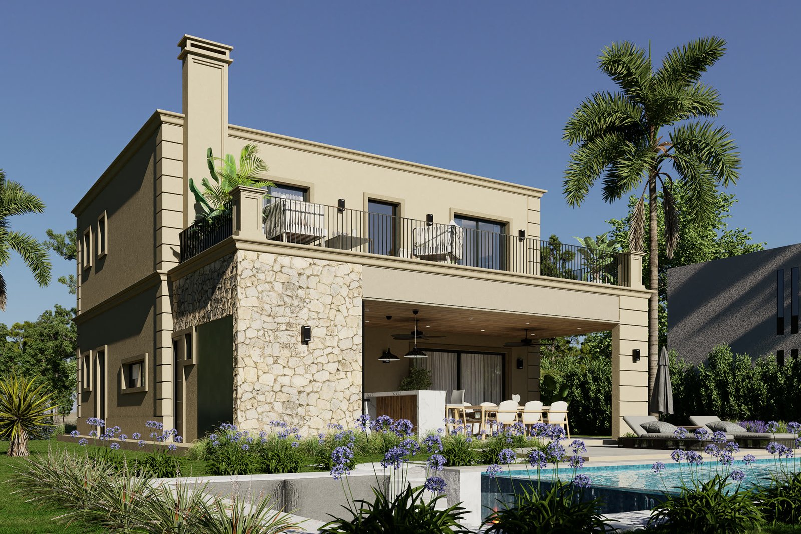 San Eliseo - Juan Pablo - render 3D fotorrealista del proyecto, residencial 2026 en Buenos Aires, Argentina, render 3D Estudio Lat vista 45