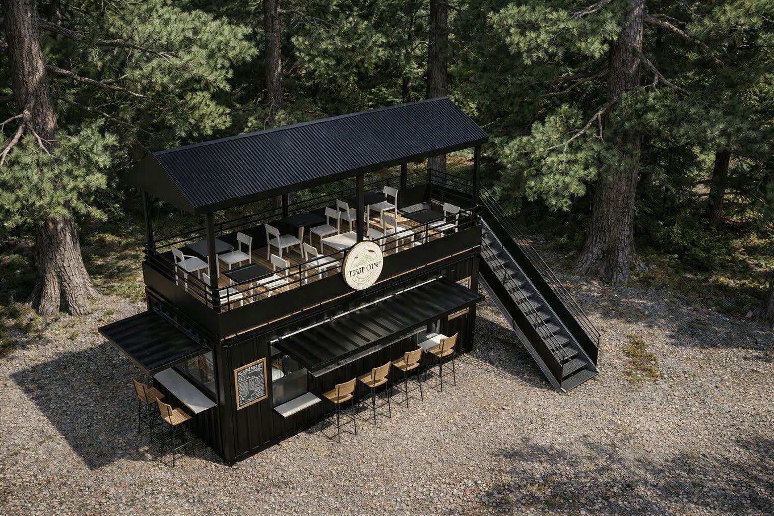 Container - Brian - vivienda con arquitectura, materialidad y escala, residencial 2026 en Buenos Aires, Argentina, render 3D Estudio Lat vista 2