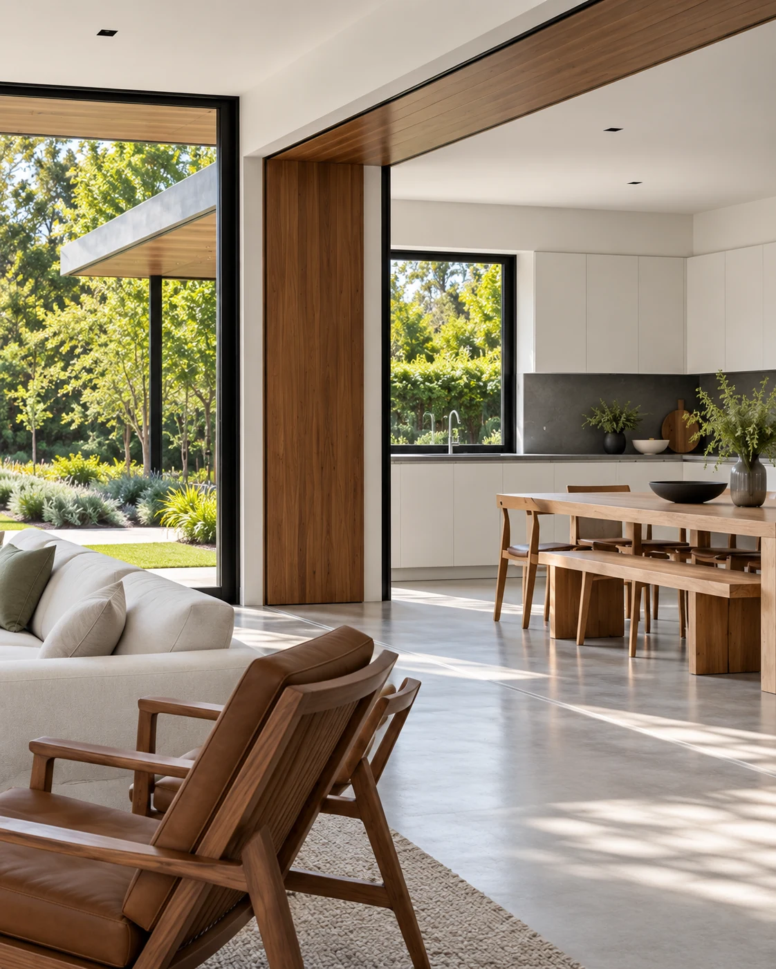 Casa Linde — Cocina y equipamiento, visualización residencial conceptual de Estudio LAT