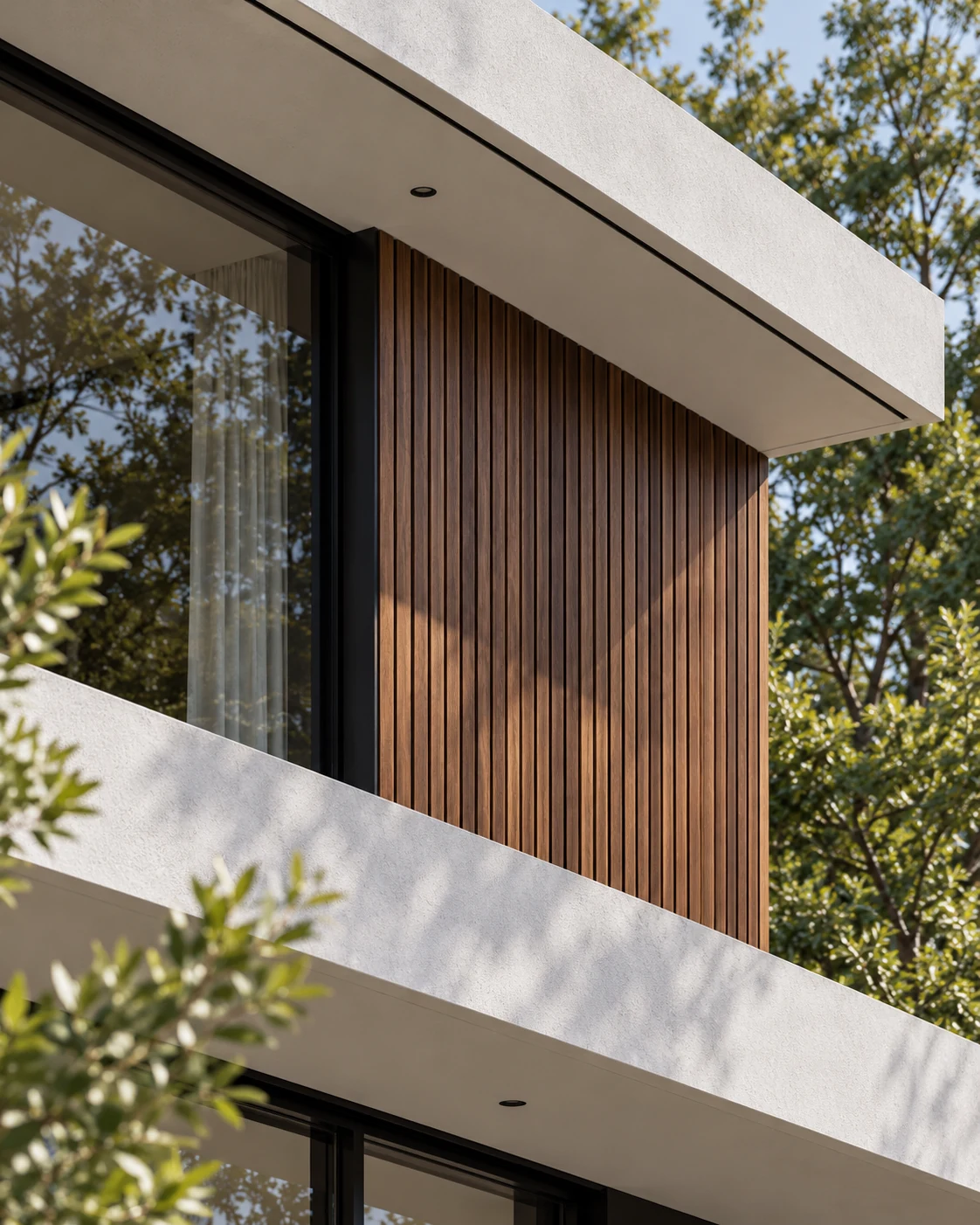 Casa Nogal — Materiales de cerca, visualización residencial conceptual de Estudio LAT