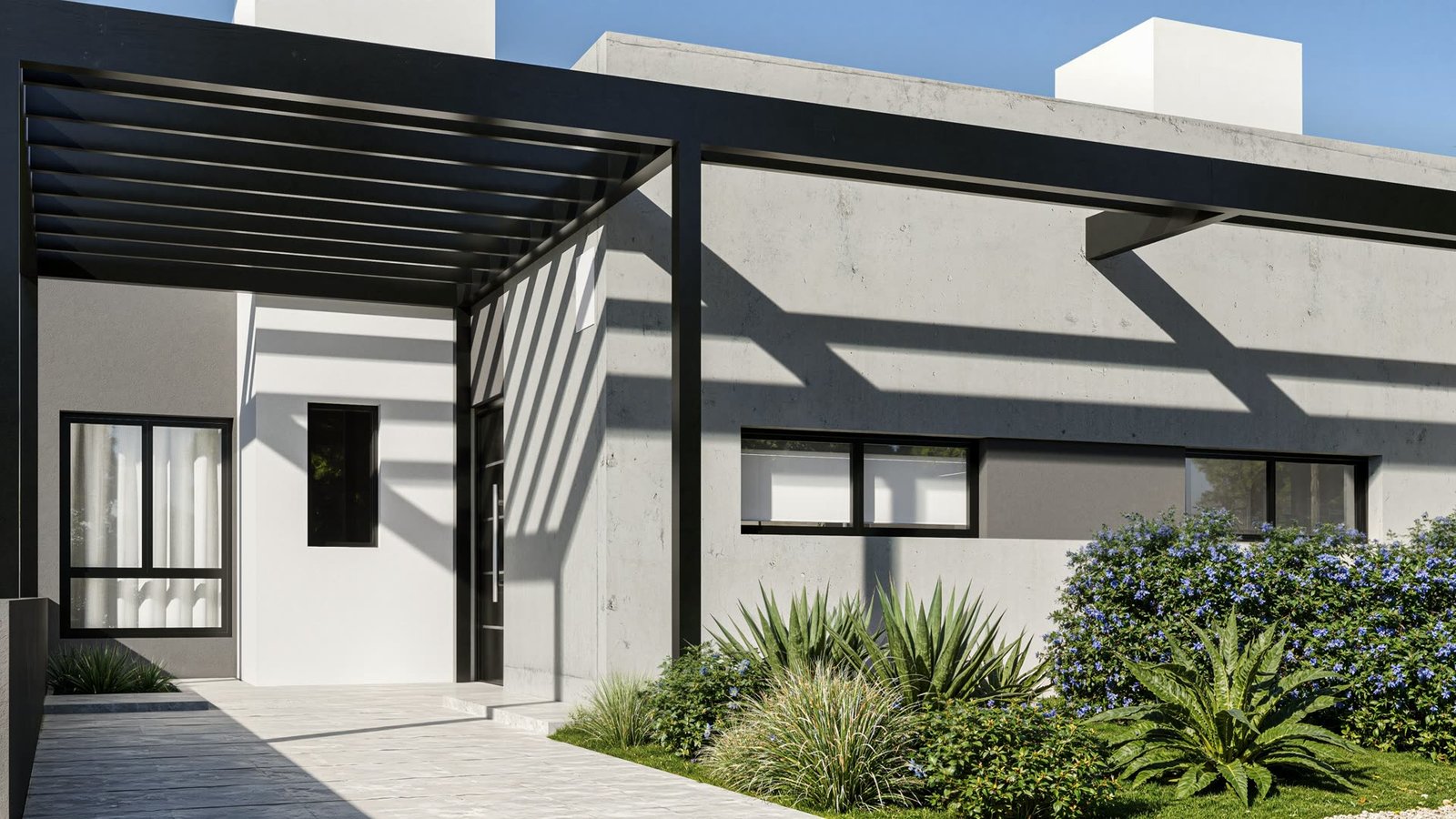 Duplex Lucero DOCTA - vivienda con arquitectura, materialidad y escala, residencial 2026 en Buenos Aires, Argentina, render 3D Estudio Lat vista 3