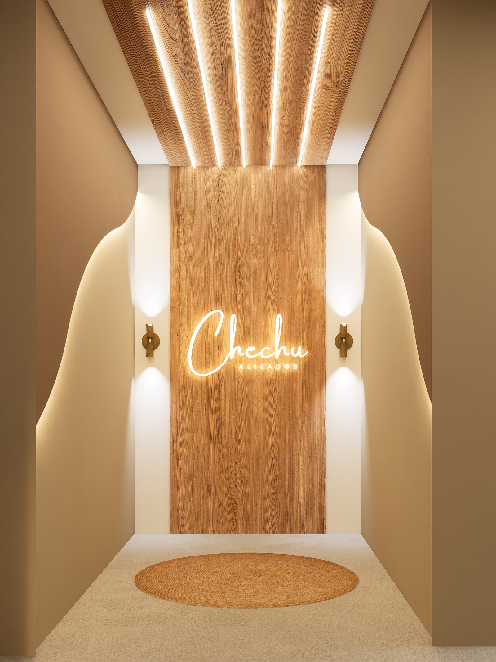 Chechu Alisados - Diseño 3D de local de peluquería y alisados