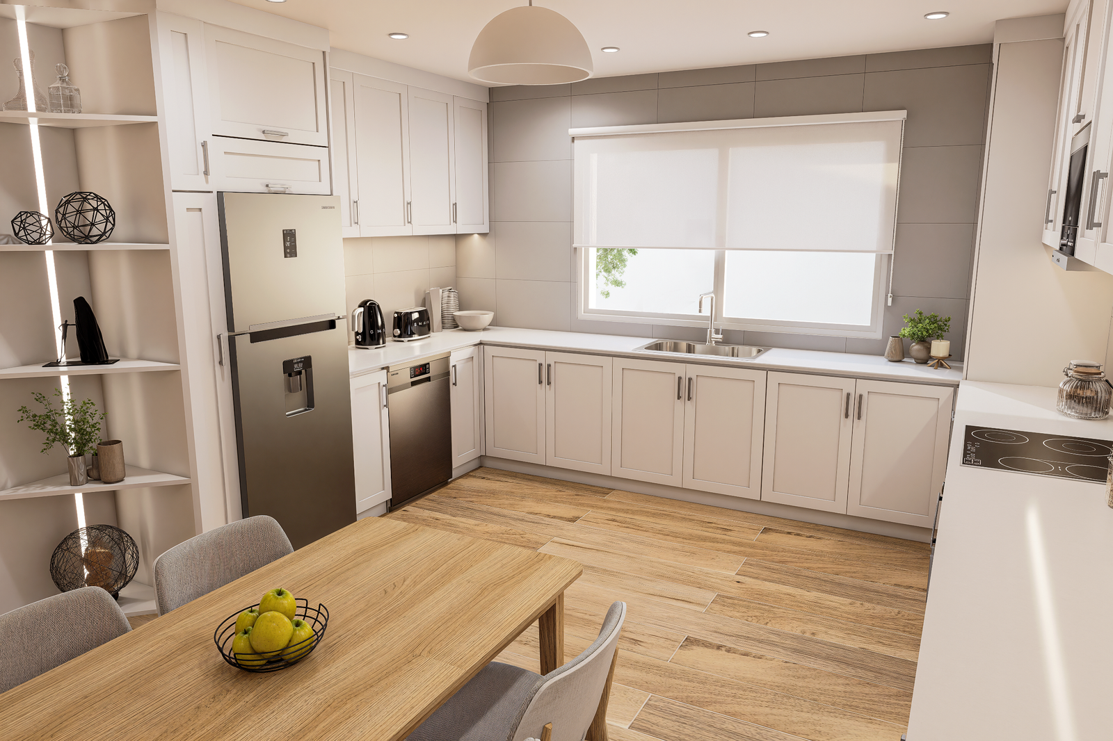 diseo-de-cocina-linier - Render