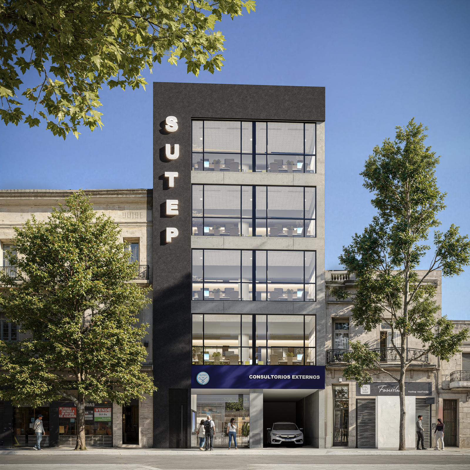 Edificio SUTEP - Diseño de fachada