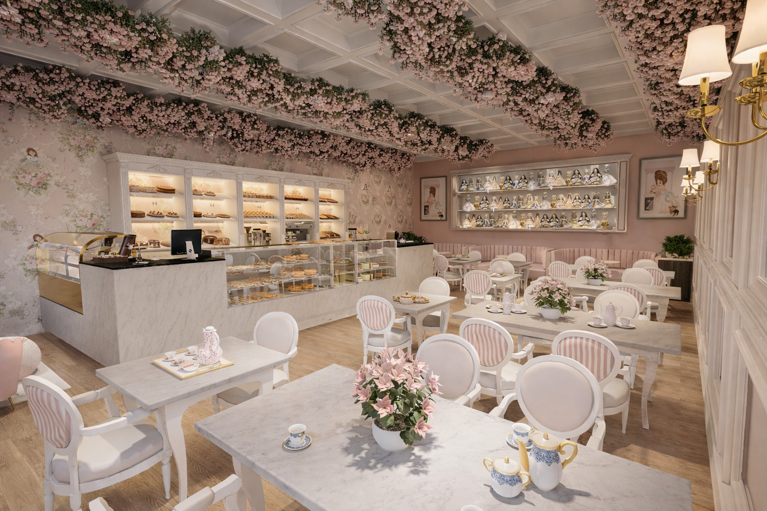 La Petit Maison Café - Decoración y detalles del café