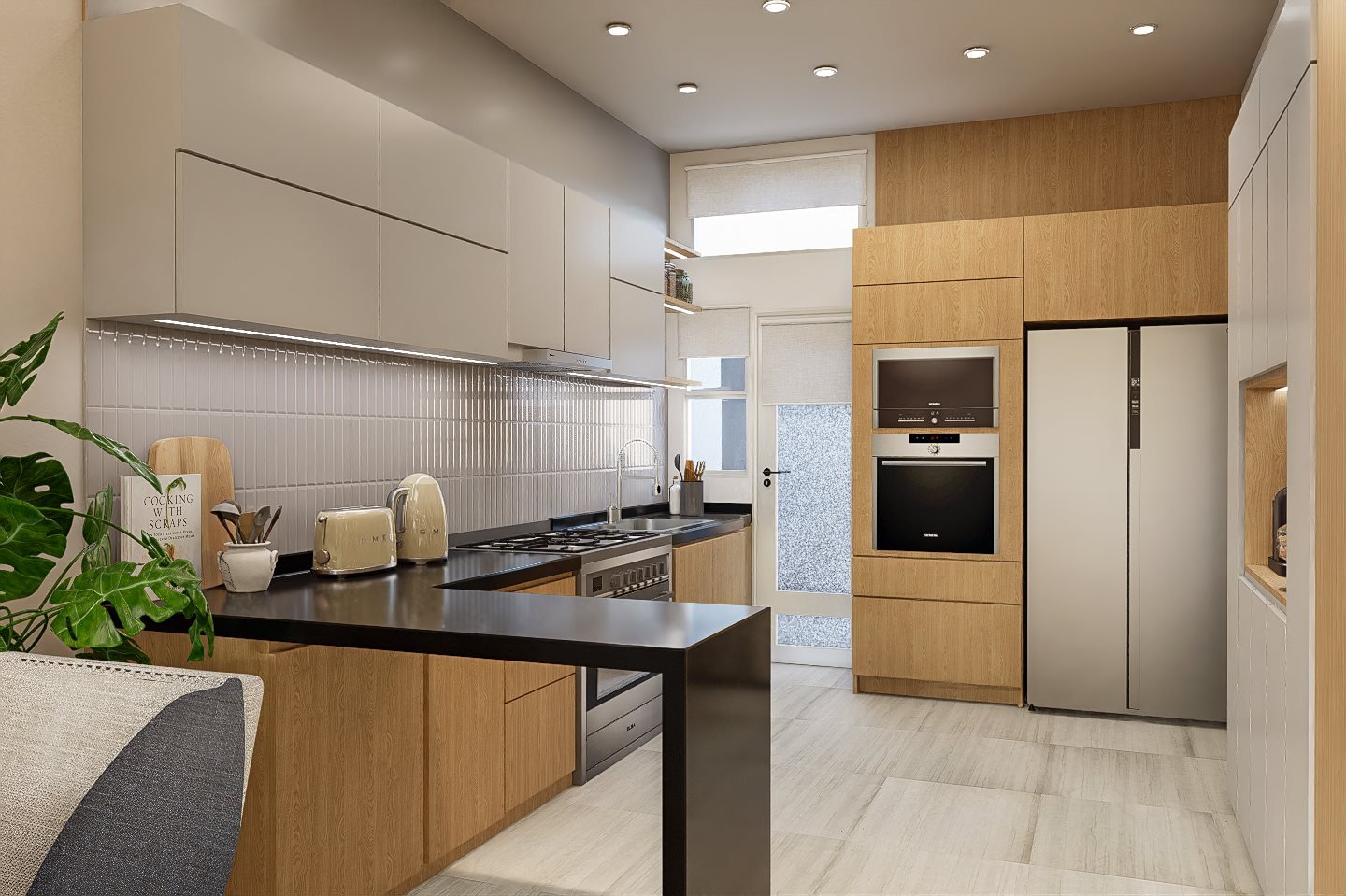 remodelacion-sarandi-cocina-living-comedor - Render